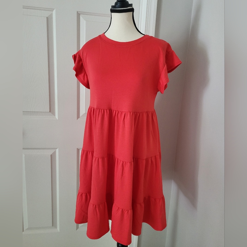 Babydoll tiered skirt dress, Crown & Ivy, XS
